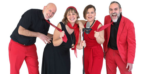 Duo und Quintett mit 2 Sängerinnen, Saxofon, Gitarre und Keyboard